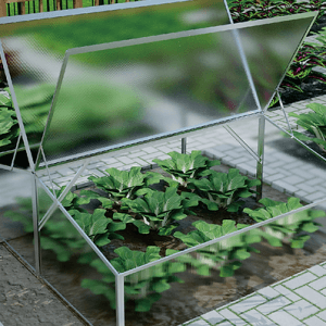 Large raised garden bed greenhouse