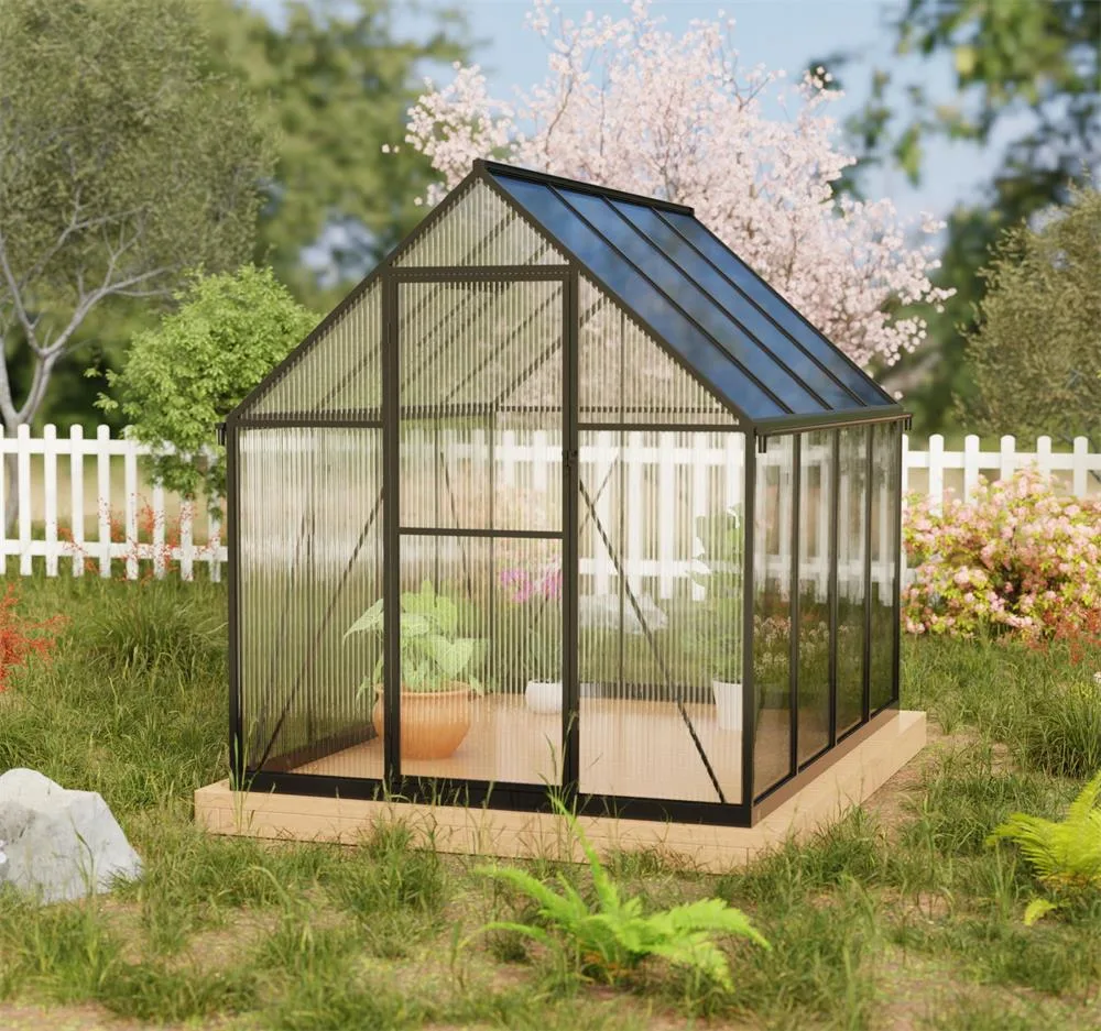 Serre en verre compacte