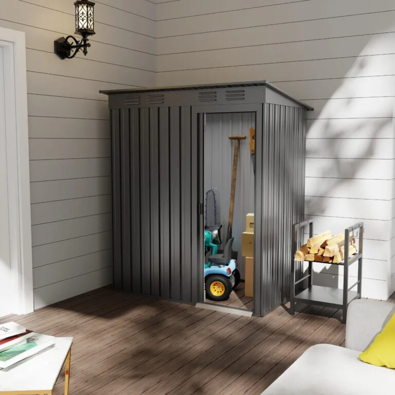 Abri de jardin classique en métal destiné aux projets de stockage extérieur pour les fabricants OEM et la vente en gros