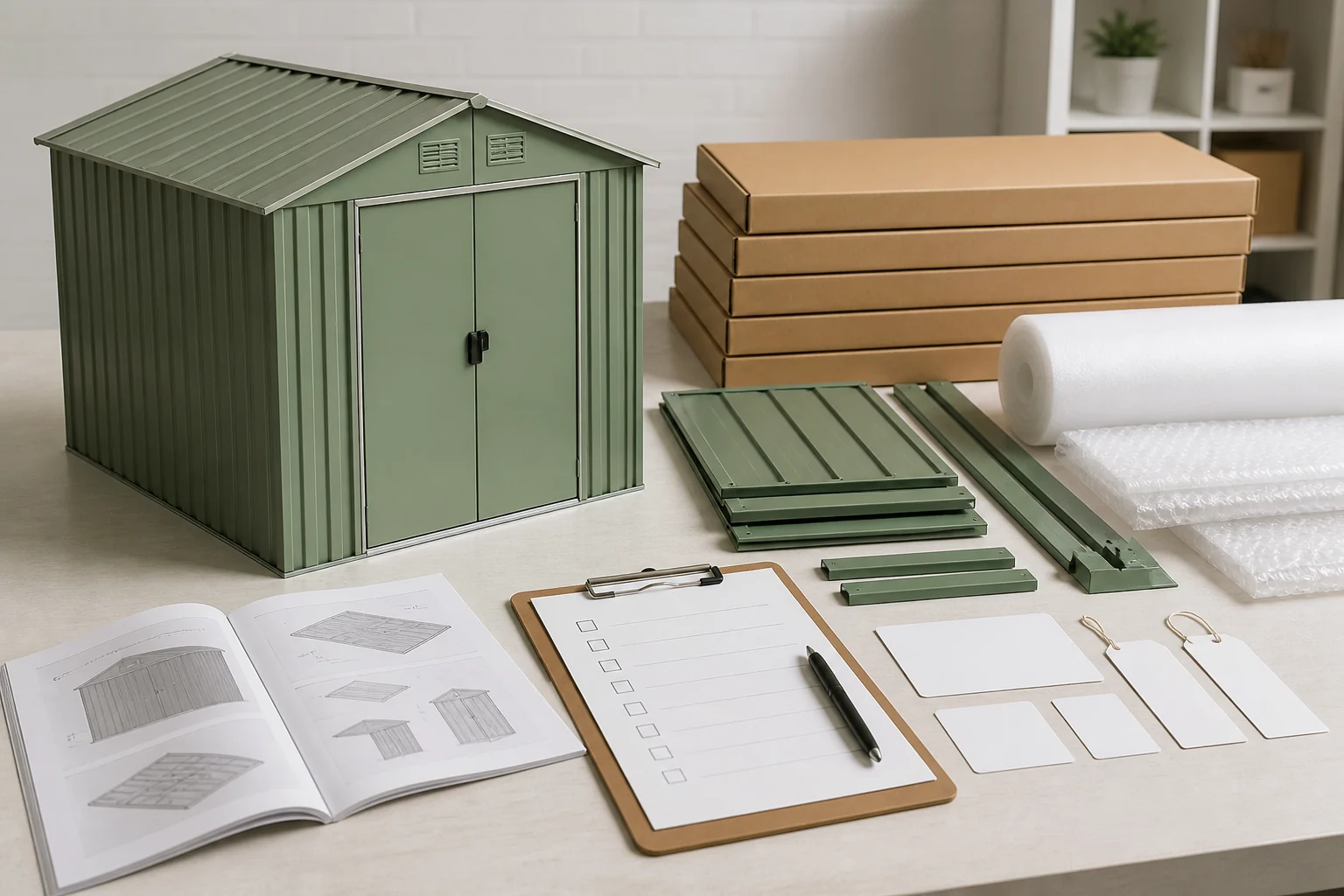 Garden product packaging and quality confirmation before order approval
