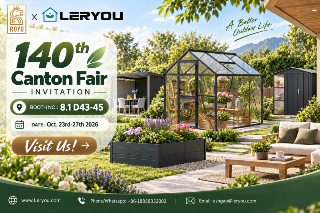 ROYO и LERYOU приглашают на 140-ю Кантонскую ярмарку, стенд 8.1 D43–45, с 23 по 27 октября 2026 года
