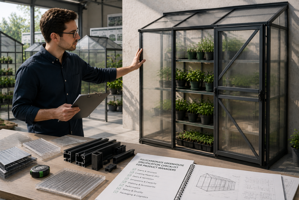 Polycarbonate Greenhouse Specification Checklist for Product Managers