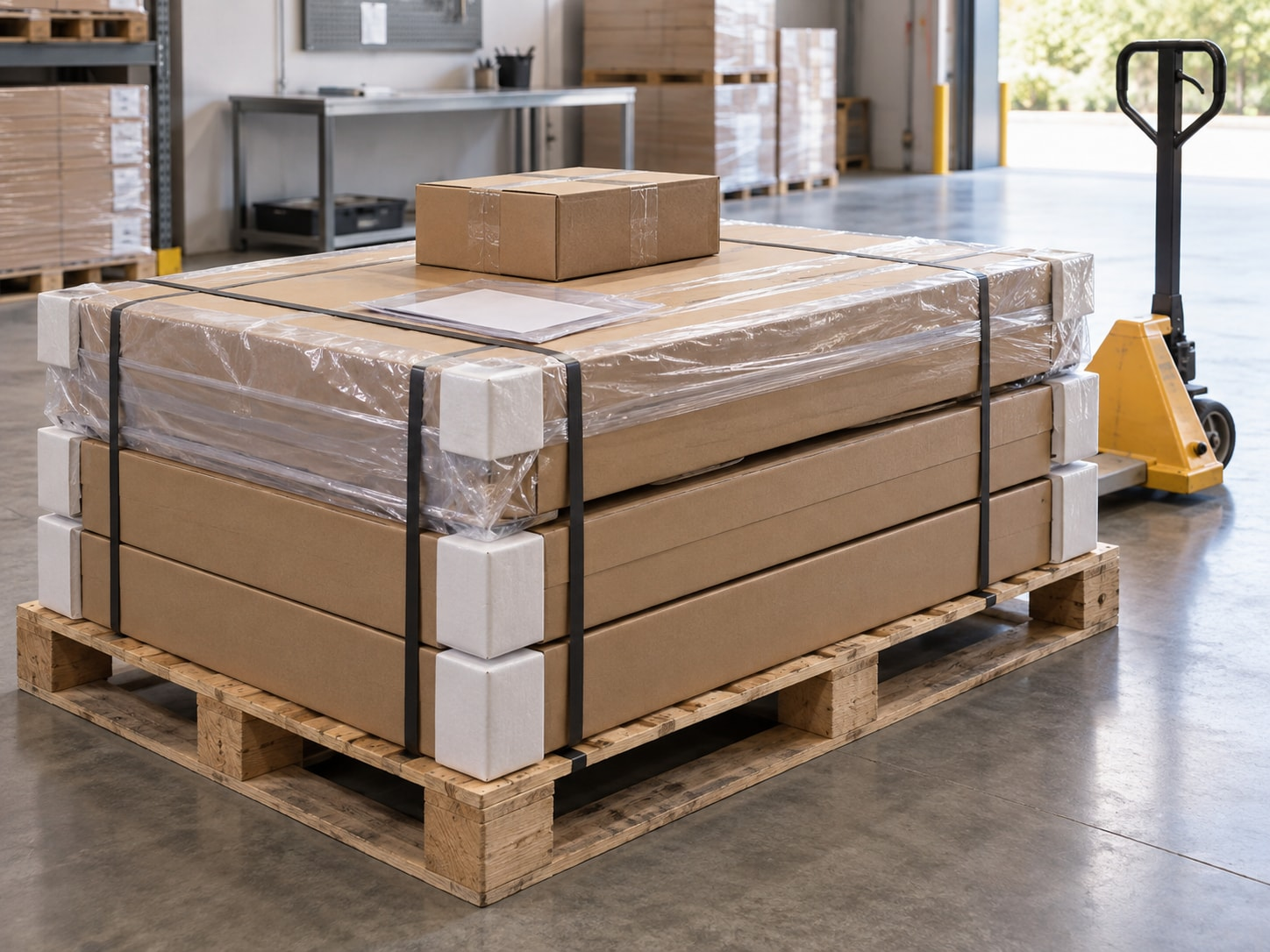 Packaging and shipment preparation for garden sheds and greenhouses