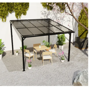 Retractable Motorized Aluminium Pergola with Polycarbonate Cover