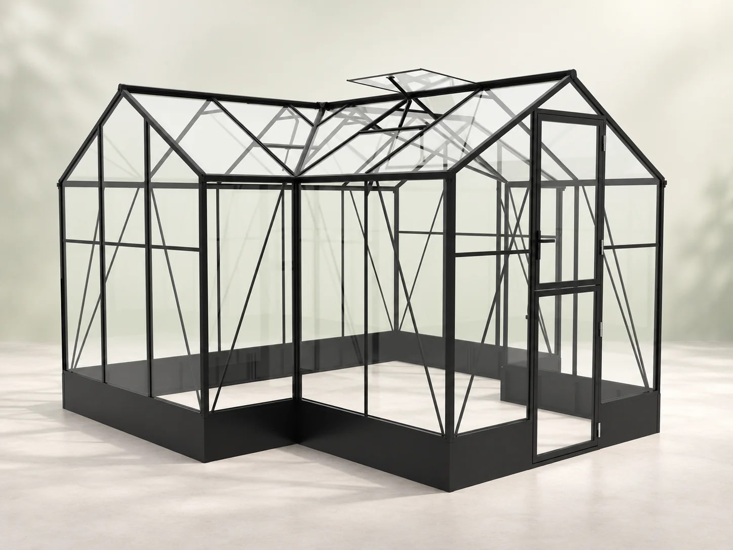 LERYOU T-shaped glass greenhouse