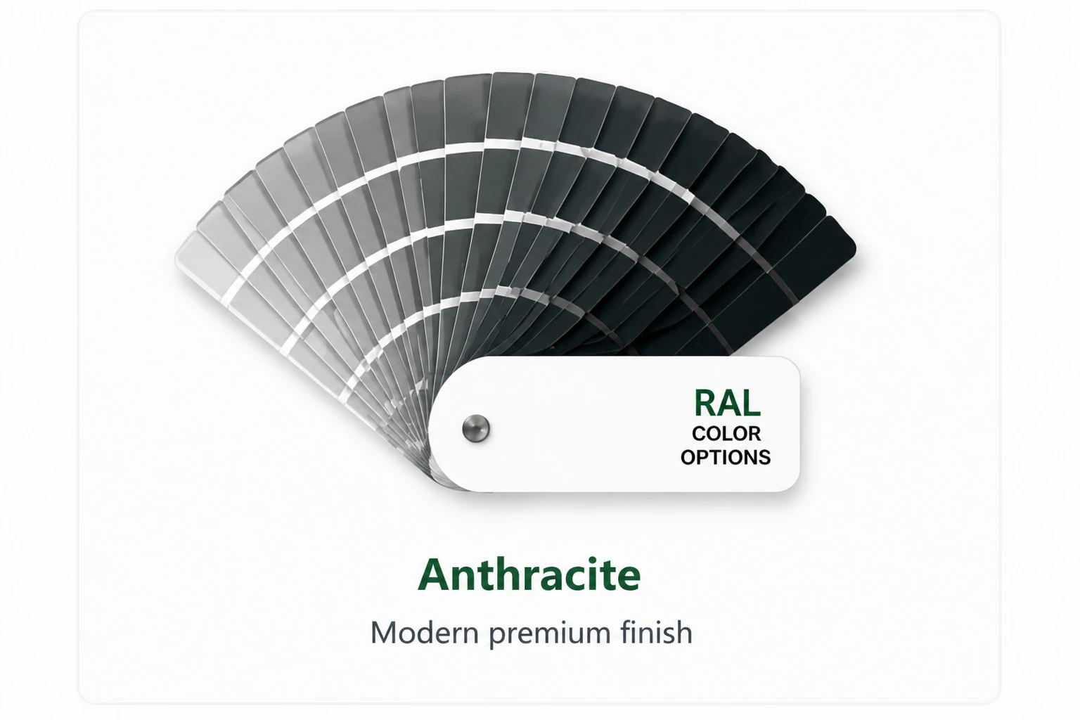Anthracite RAL color samples